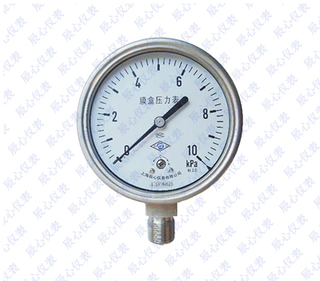 不鏽鋼膜盒（耐震）壓力表